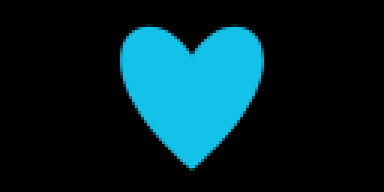 The heart face beating on the badge screen